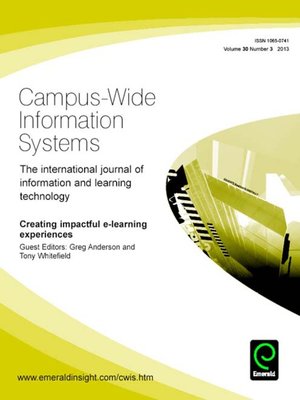 cover image of Campus-Wide Information Systems, Volume 30, Issue 3